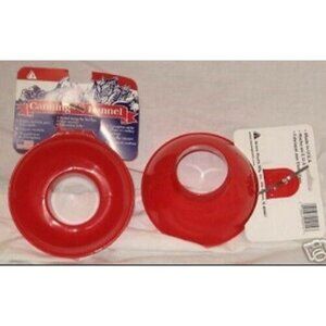 Canning Funnel Set Red Plastic Cooking Jar Wide Mouth Large Kitchen